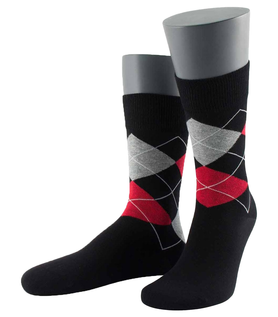 Wilox Baumwollsocke Gold Scotish Argyle Paar