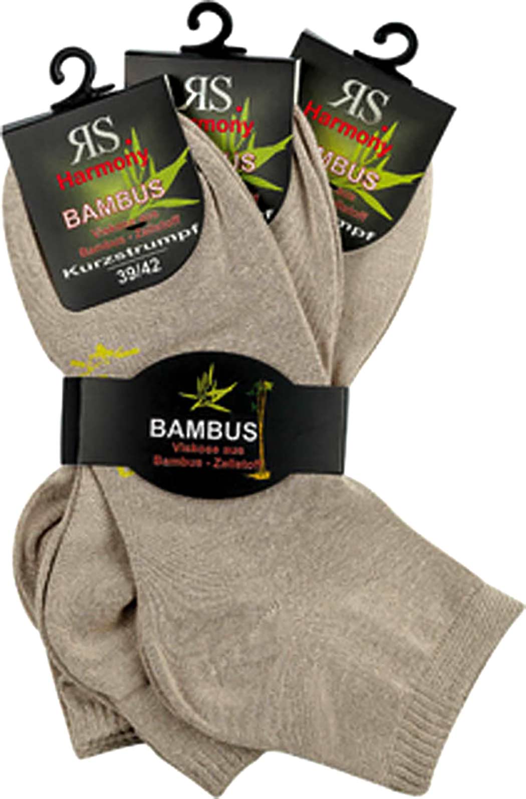 RS Unisex Kurzschaftsocke BAMBUS - 3 Paar