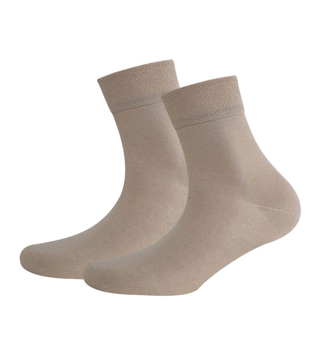 2 pairs of men's short socks made from 92% cotton