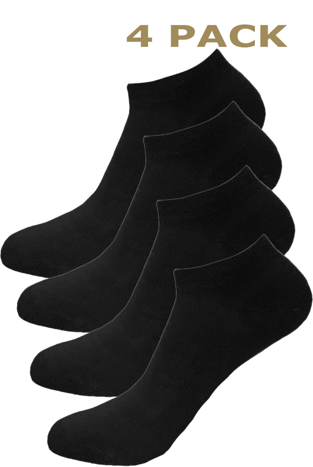 XXL Harmony cotton sneaker socks - 4 pairs