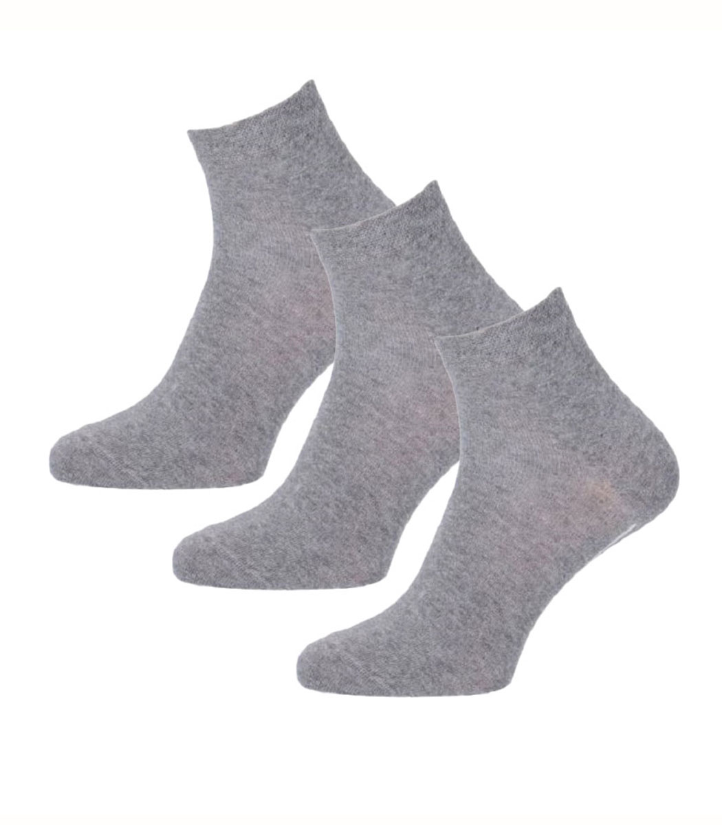 Wilox Unisex Baumwolle Kurzsocke DAILY LIFE 3-er Pack
