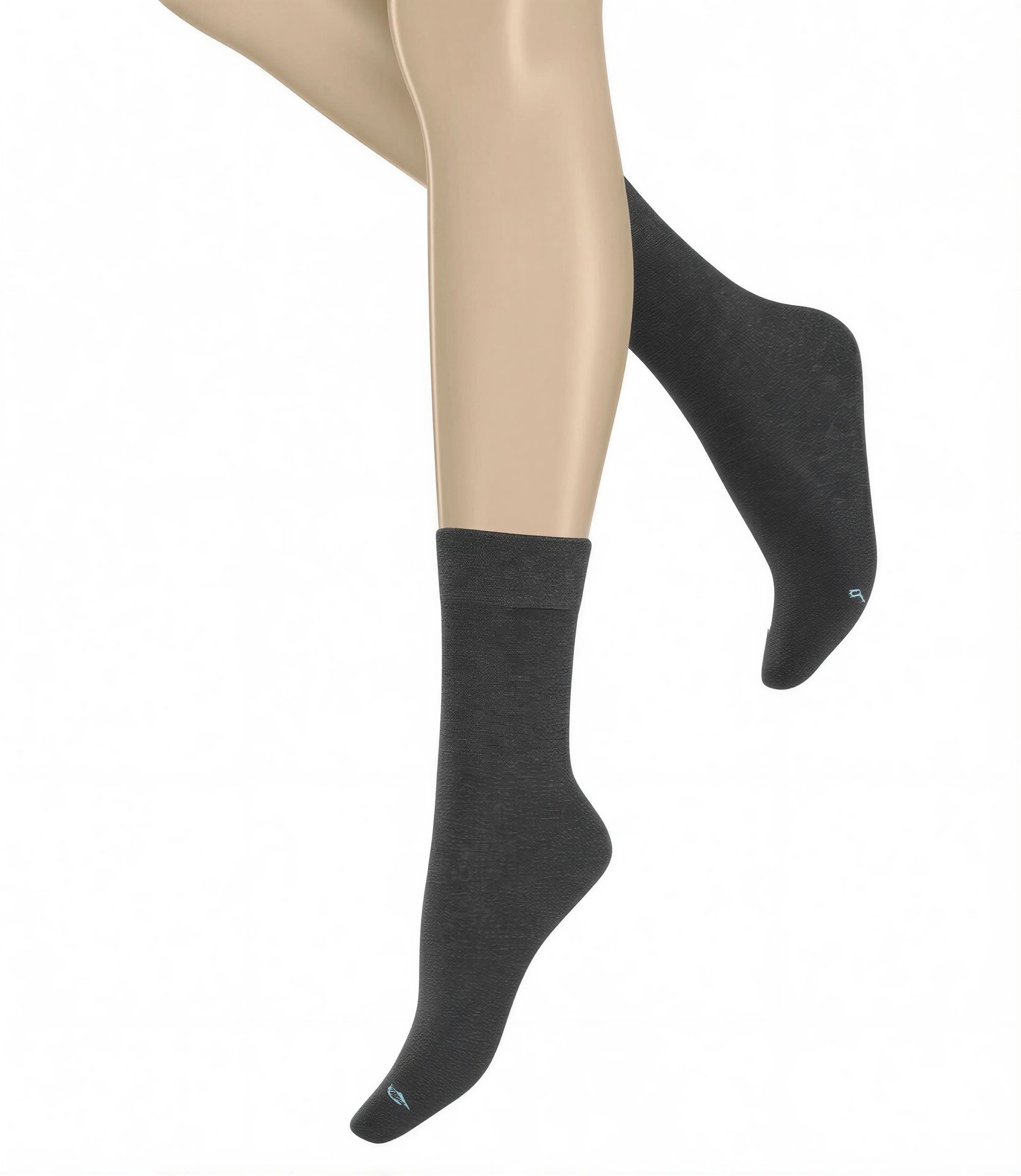 Hudson Air Plush socks grey – rear view