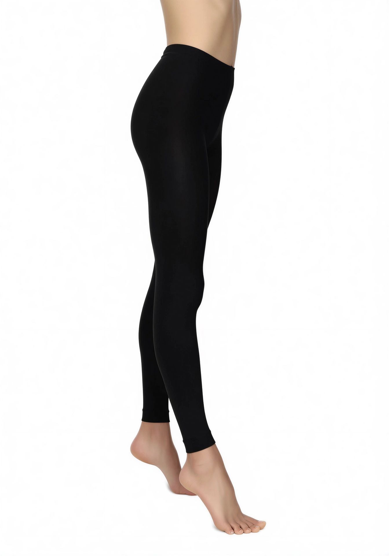 OR-AllColLegg120 Oroblú Schwarz – Seitenansicht links