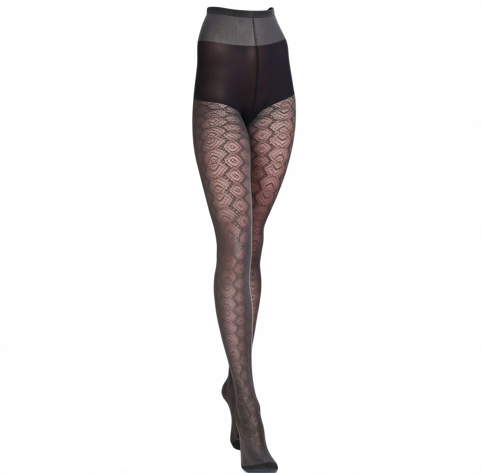 Oroblú Strumpfhose SHINING schwarz – Seitenansicht rechts