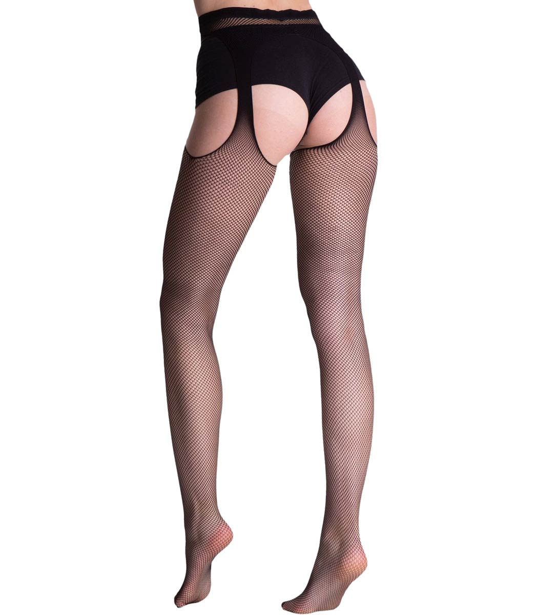 Elegant fishnet strip panty SILENE 20DEN