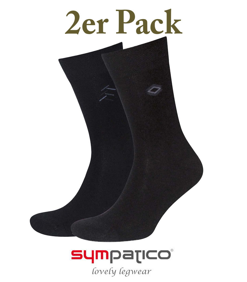 2 pairs of men's business cotton socks SEITENDESIGN 