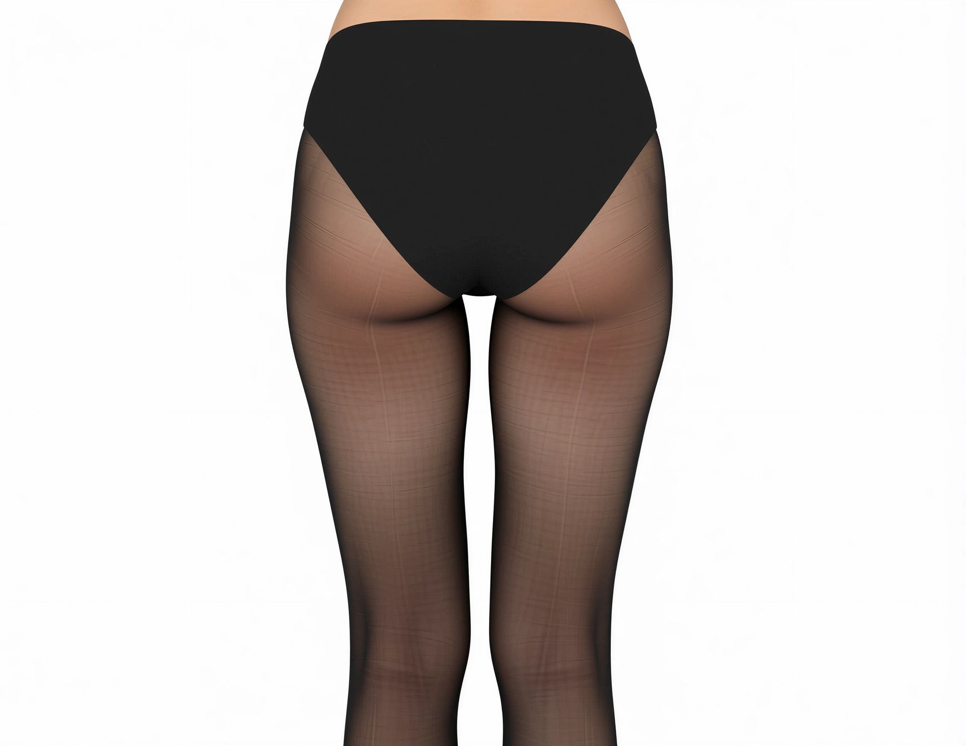 GI-STRINVISIBLE Giulia Schwarz – back view
