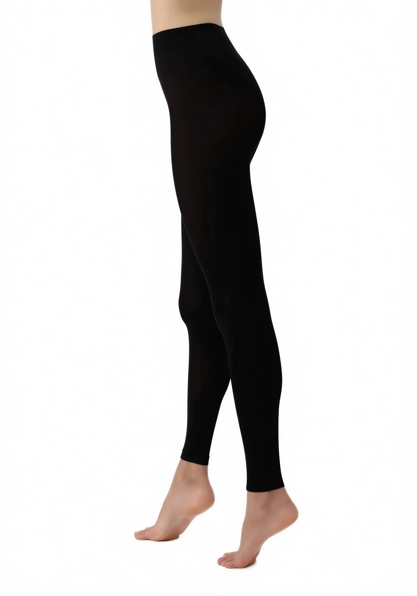 OR-AllColLegg50 Oroblú Schwarz – Seitenansicht rechts