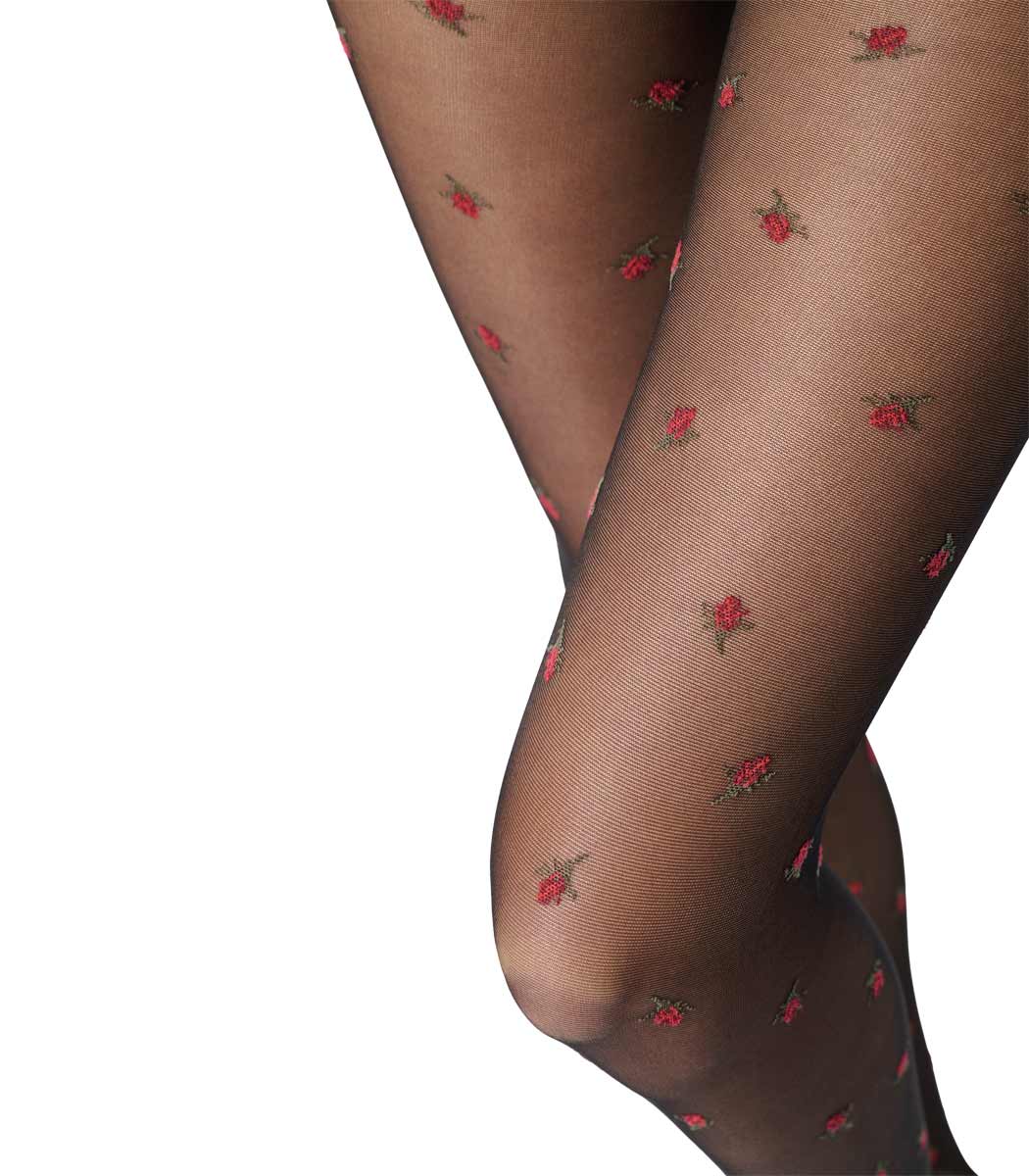 Oroblú roten Rosen FLORAL FANCY 30DEN