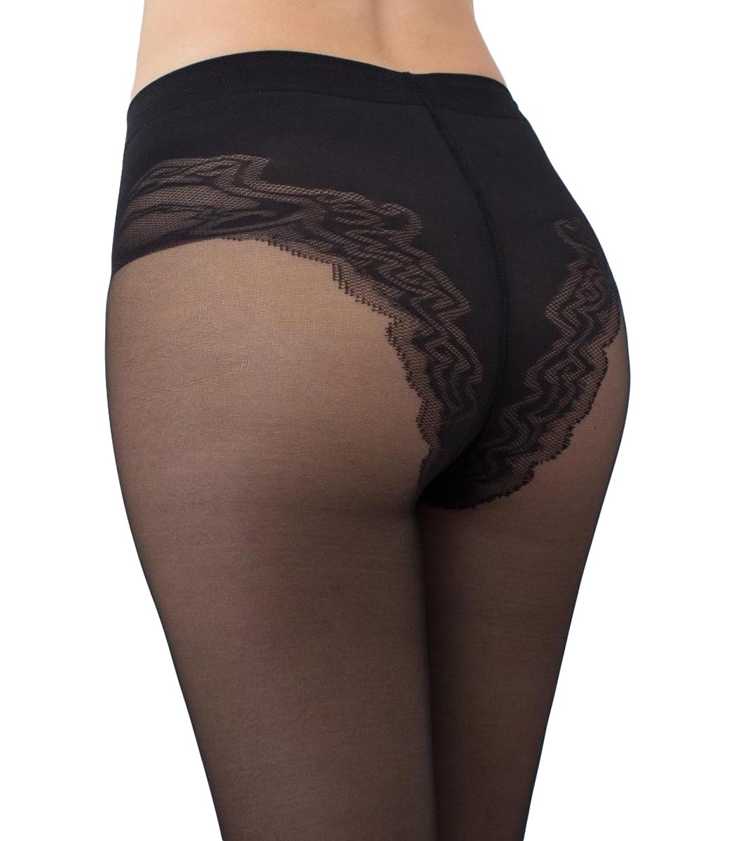 Women's tights with supportive lace comfort briefs BODY 40 DEN