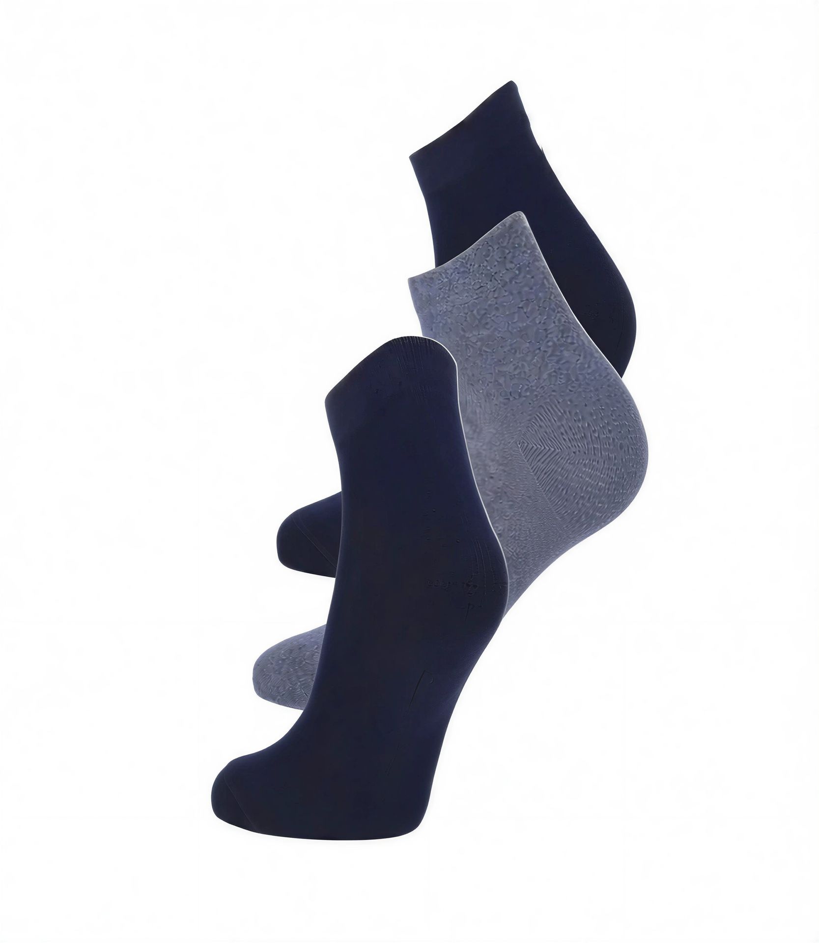 Wilox Daily Life ankle socks navy – right side view