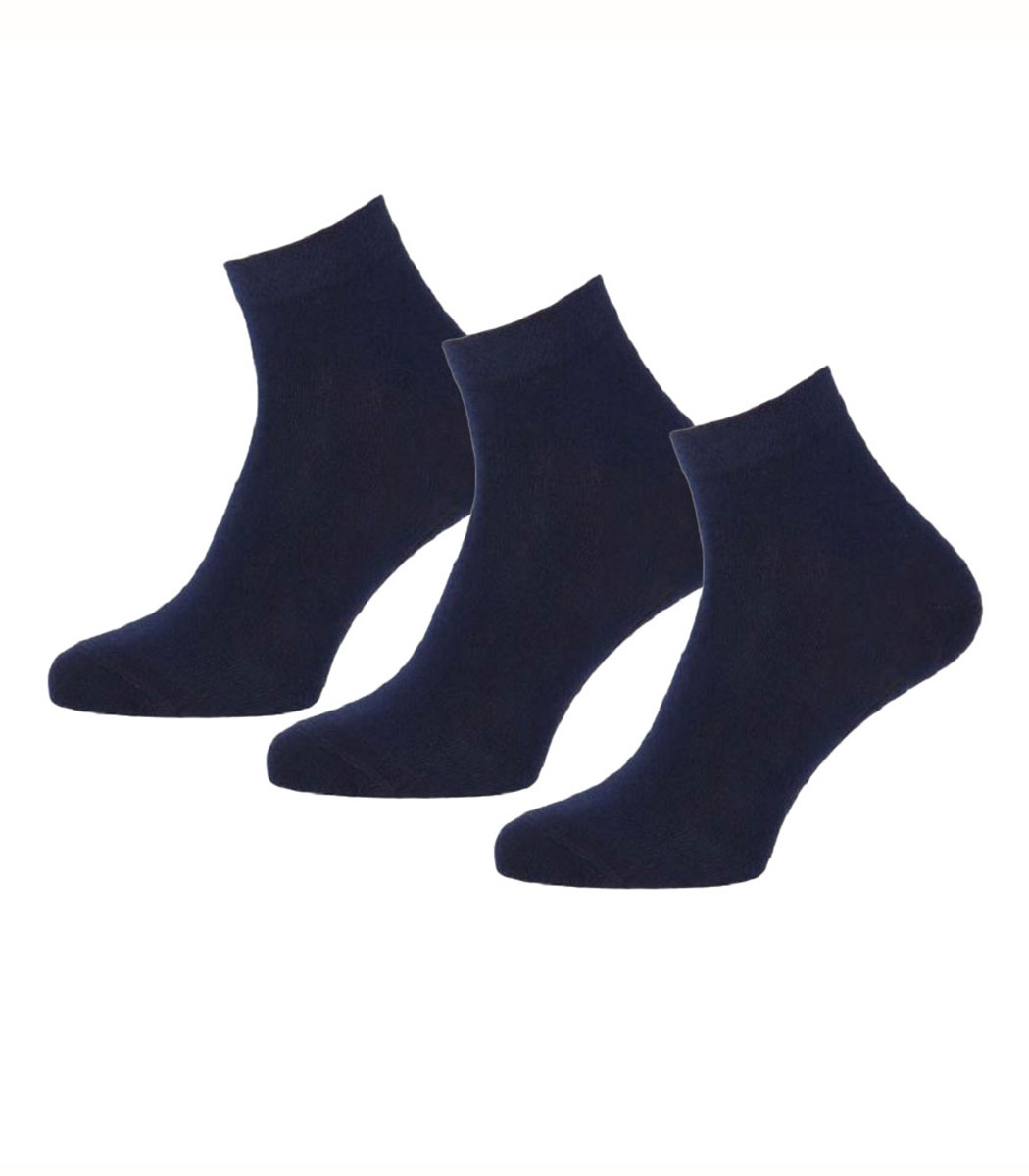 Unisex cotton short sock DAILY LIFE 3-pack