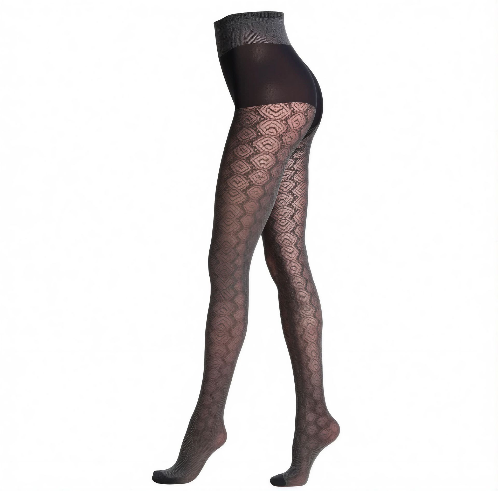 Oroblú Strumpfhose SHINING schwarz – Rückansicht