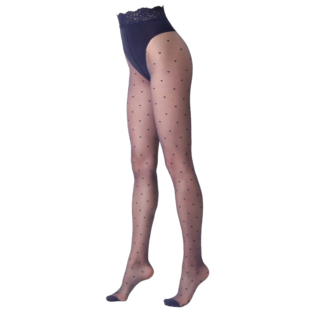 Tights with hearts SWEETIE 20DEN