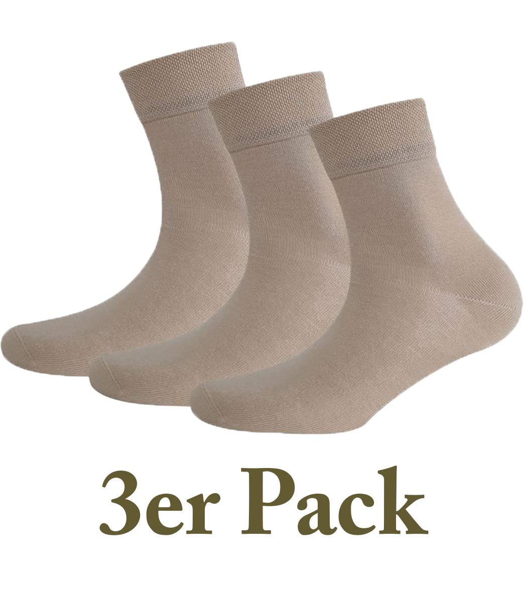 3 pairs of cotton short socks Basic Line
