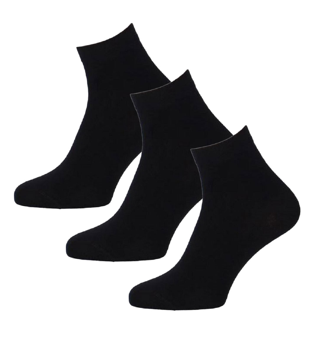 Wilox Unisex Baumwolle Kurzsocke DAILY LIFE 3-er Pack