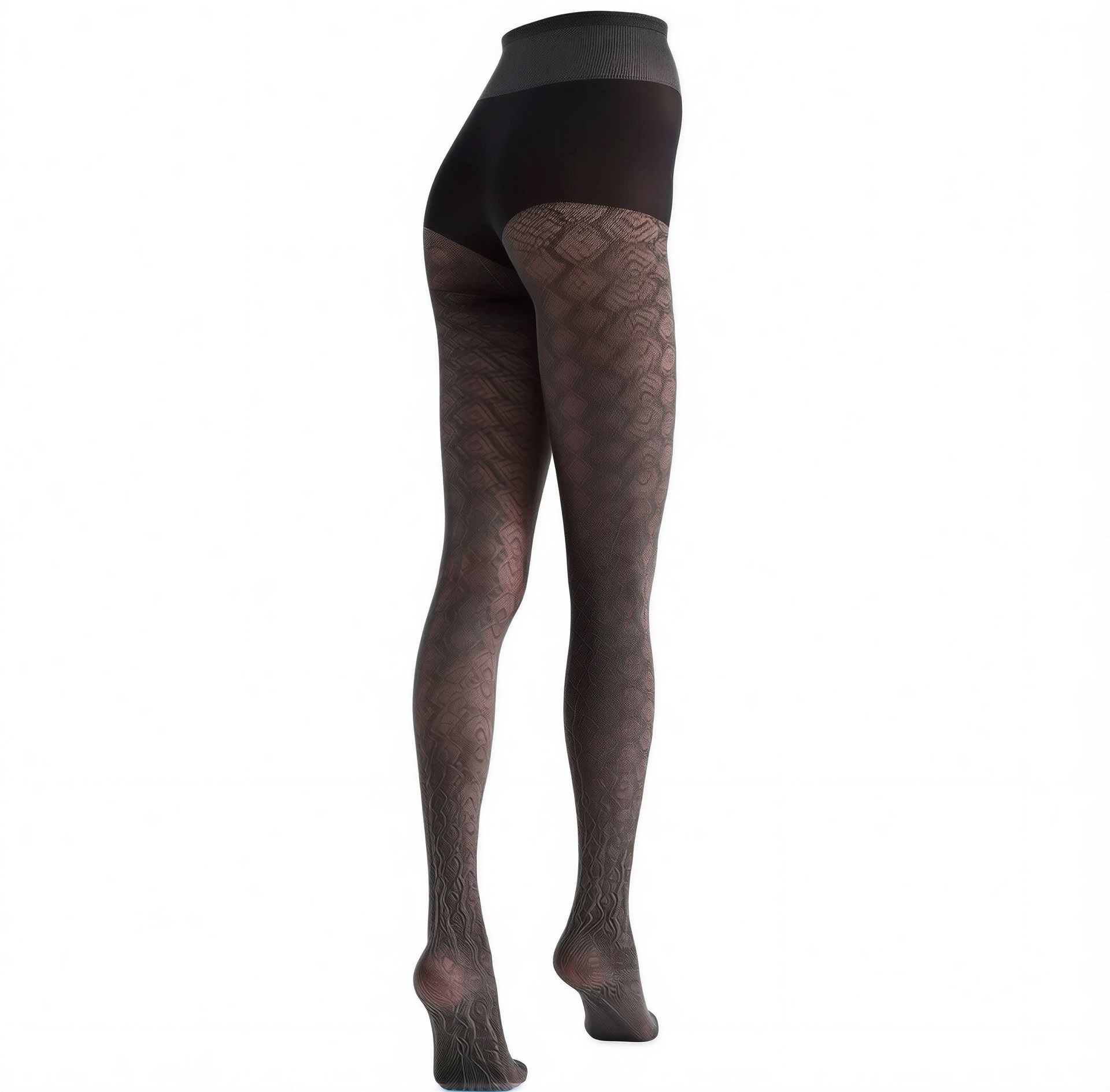 Oroblú Strumpfhose SHINING schwarz – Seitenansicht links