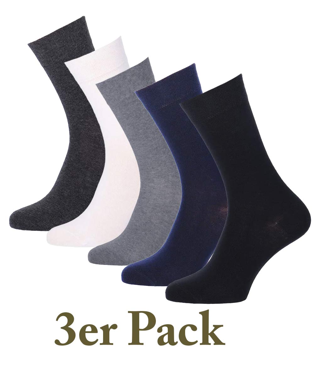Wilox Unisex Baumwolle Socke DAILY LIFE 3-er Pack