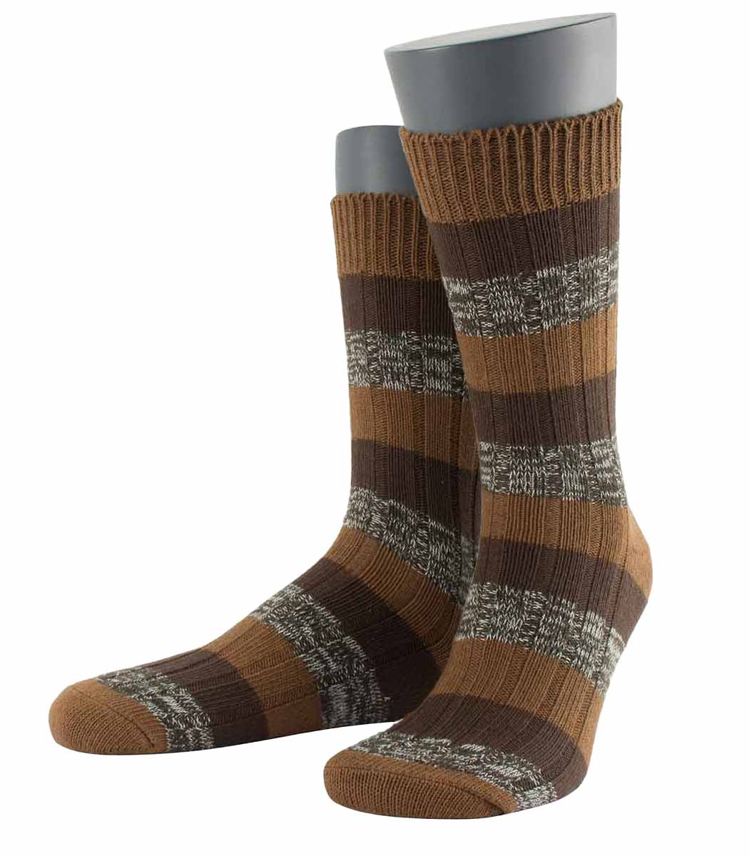 Wilox Baumwollsocke FASHION TWO TONE Blockringel-Design