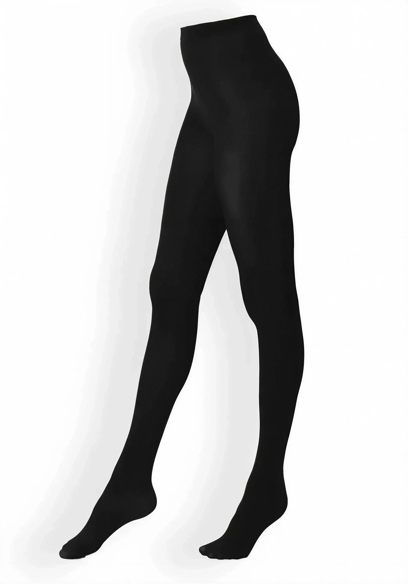OR-AllColStr50 Oroblú Schwarz – Seitenansicht links