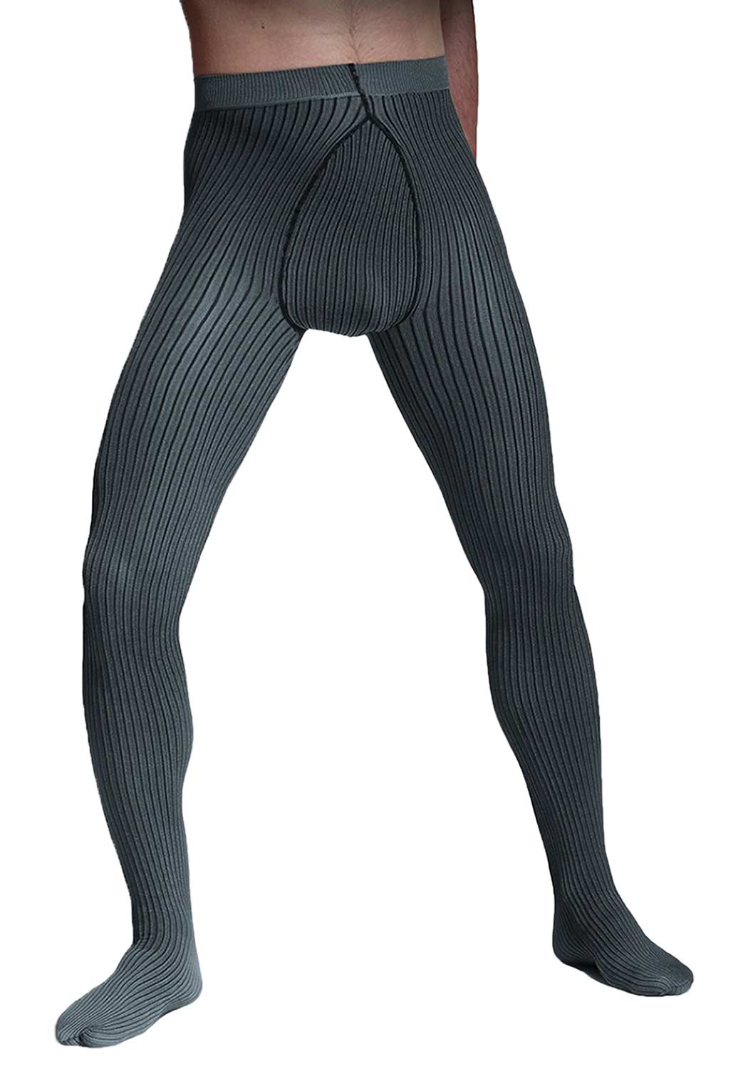 Ribbed men's tights STRIPES 40 DEN