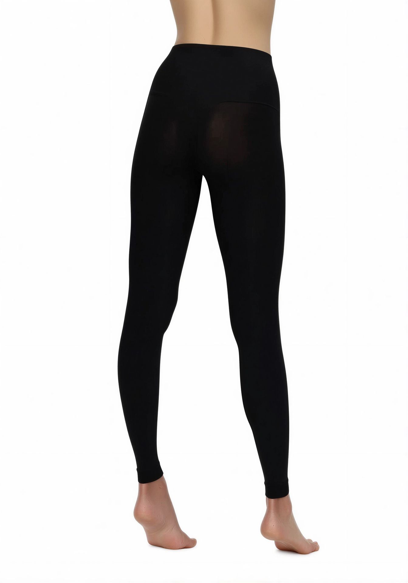 OR-AllColLegg120 Oroblú Schwarz – Rückansicht