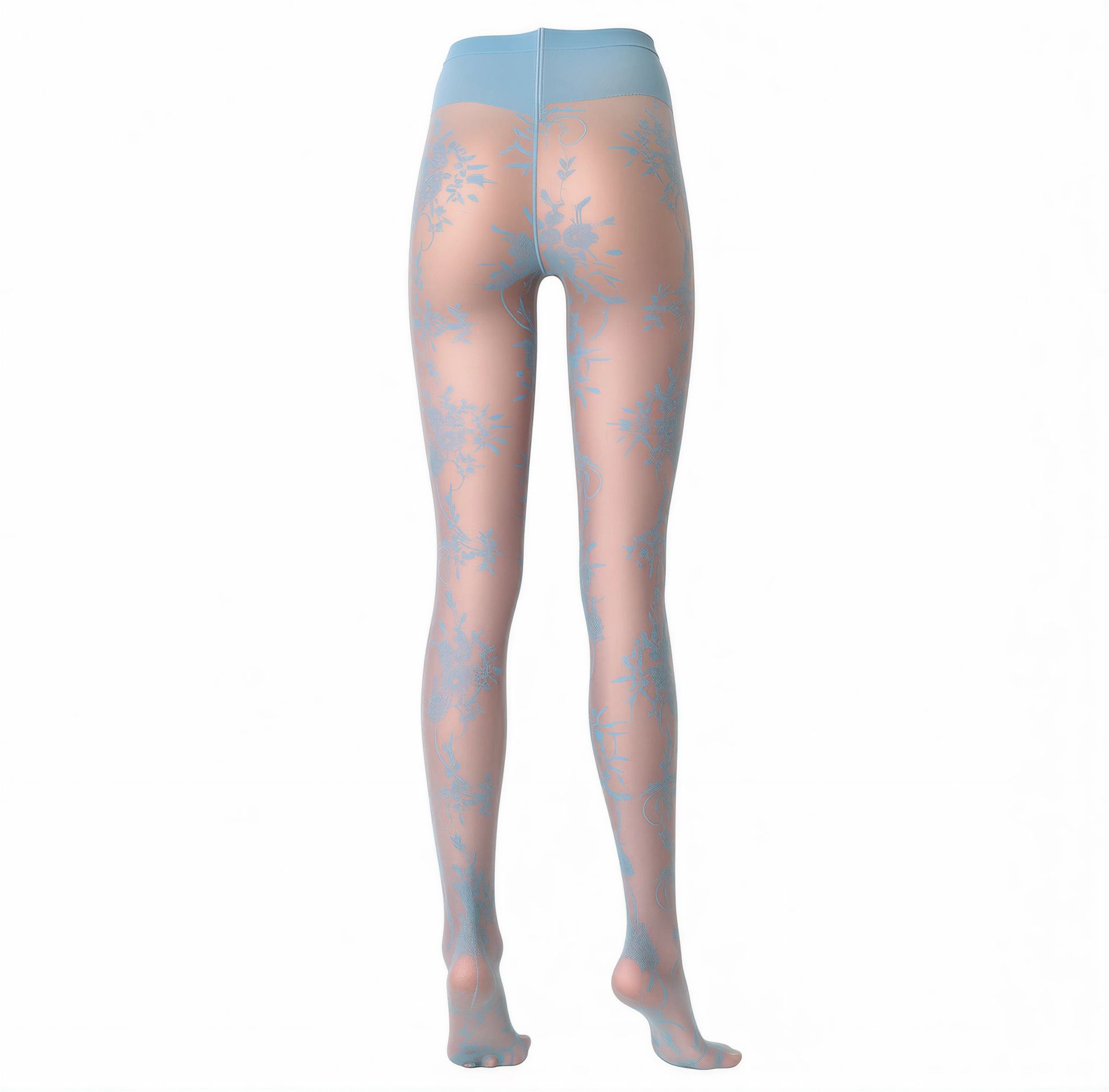 or-lacelike30 Oroblú Blau – Rückansicht