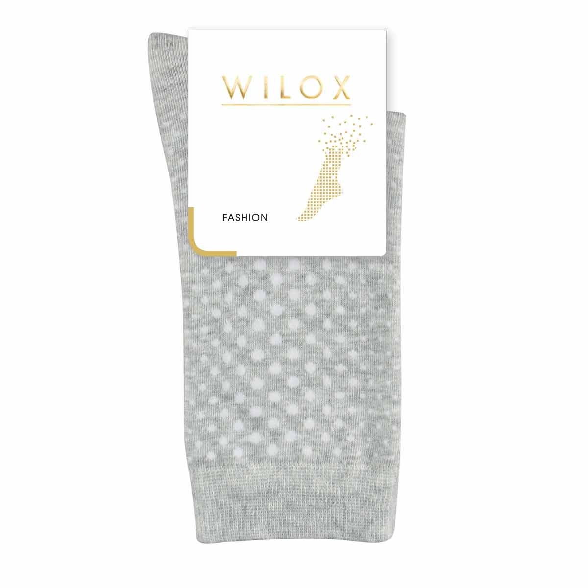 WILOX ladies cotton socks with all-over dots FASHION DOTS