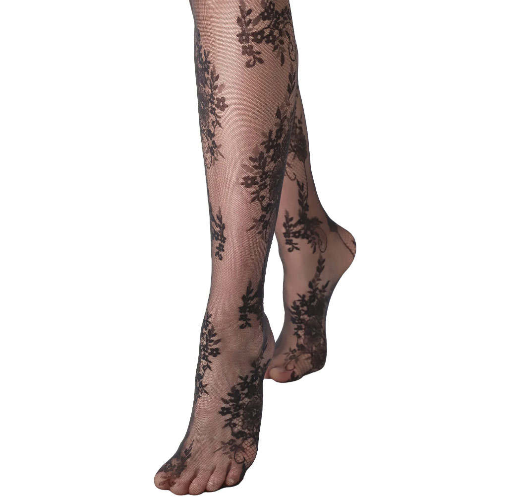 Tights with delicate flowers LACELIKE 30DEN