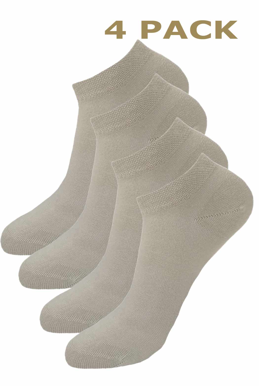 XXL Harmony cotton sneaker socks - 4 pairs