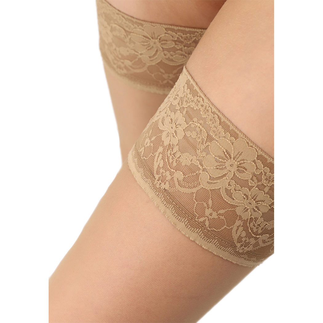 Sheer hold-up stockings SOIREE 15DEN