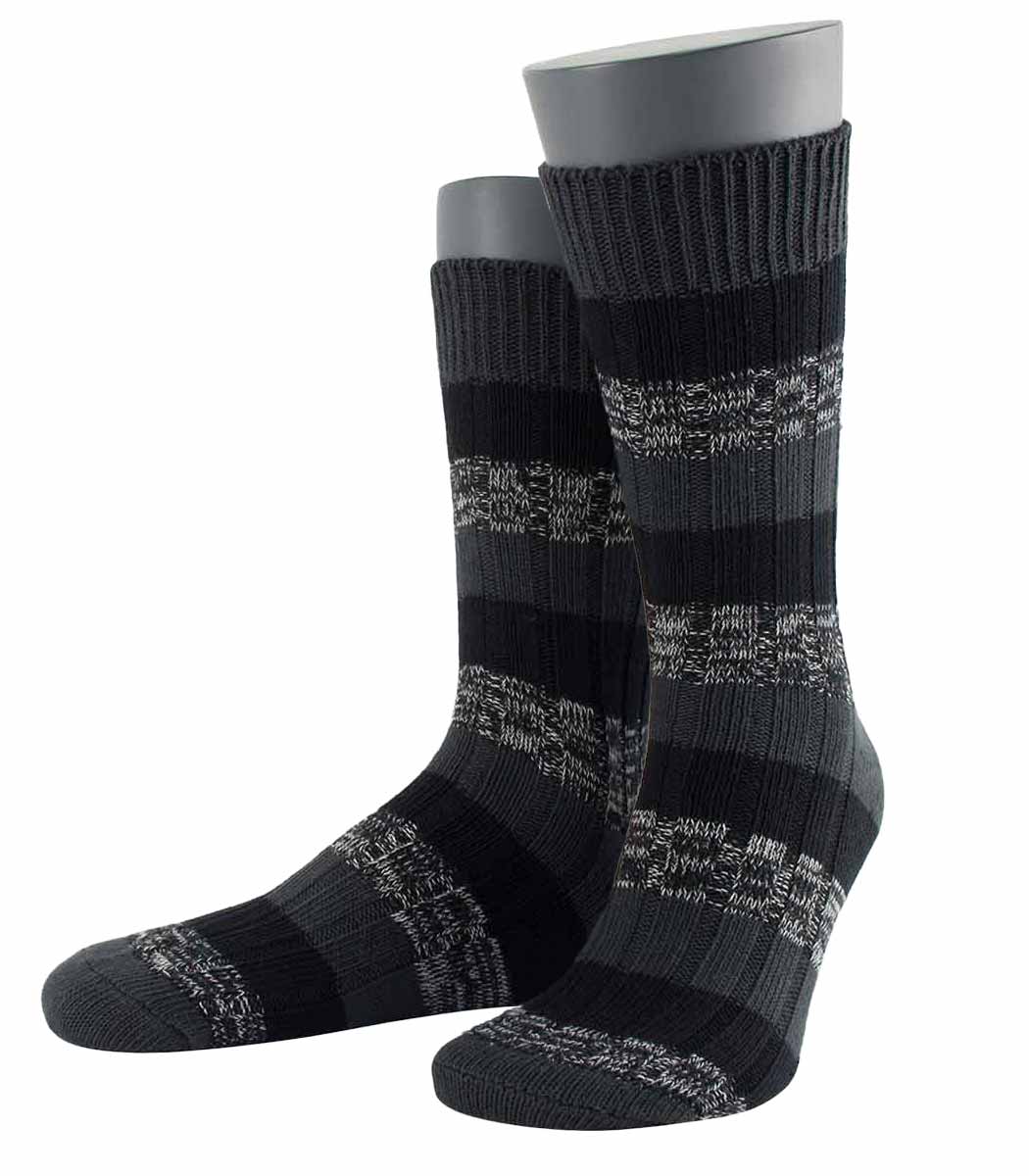 Wilox Baumwollsocke FASHION TWO TONE Blockringel-Design