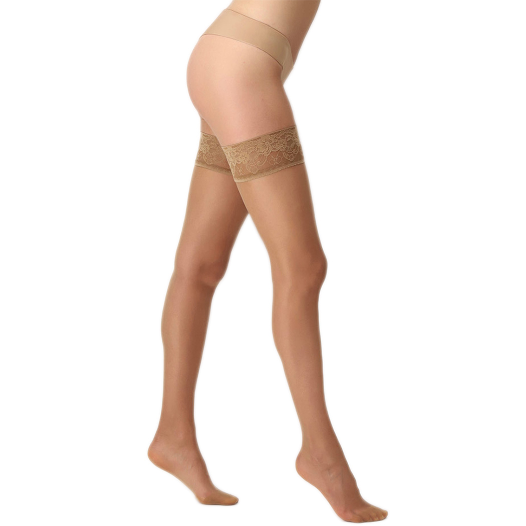 Sheer hold-up stockings SOIREE 15DEN