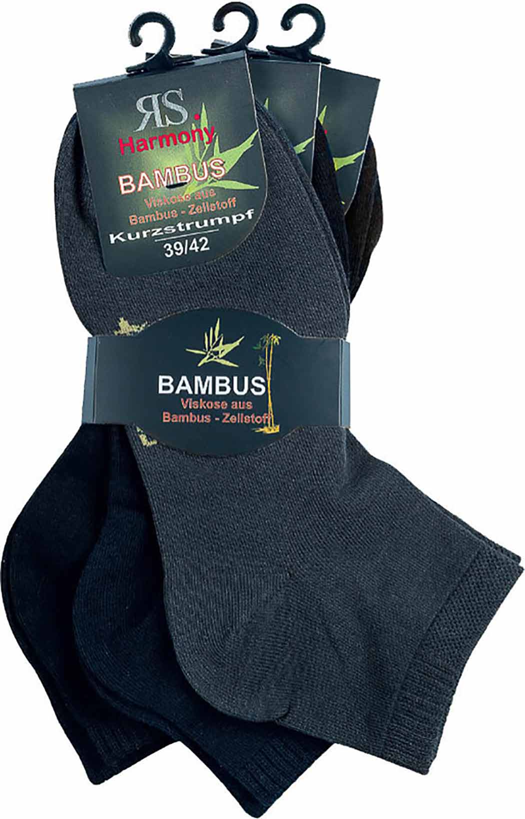 RS Harmony Bambus Viskose Kurzstrumpf - 3 Paar